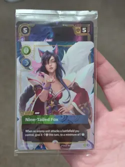 Ahri Riftbound English Promo card 255/298 PRERELEASE League Of Legends sealed - Image 1