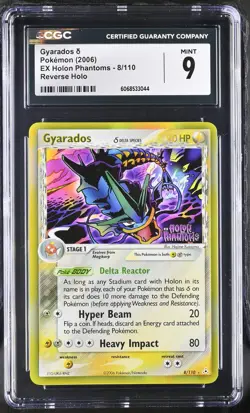 CGC 9 MINT Gyarados EX Holon Phantoms 8/110 Reverse Holo Stamped Pokemon Card - Image 1