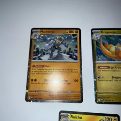 Pokemon TCG 151 Mini Tins Sam’s Club Promo CARDS ONLY-Machomp, Raichu, Dragonite - Image 2