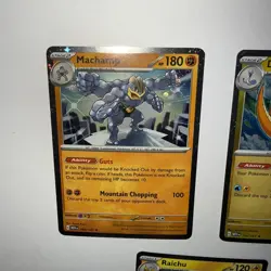 Pokemon TCG 151 Mini Tins Sam’s Club Promo CARDS ONLY-Machomp, Raichu, Dragonite - Image 3