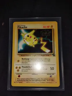 Pikachu #4 - LP - The First Movie Black Star Promo Card 1999 - Pokemon TCG - Image 1