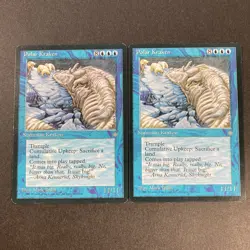 Set of x2, MTG Polar Kraken Ice Age Regular - Image 1