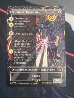 Summon: Bahamut - (Borderless) - FINAL FANTASY - NM MTG - Image 1