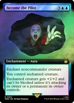 Become the Pilot Foil Extended Art Doctor Who Commander NM MTG - Image 1