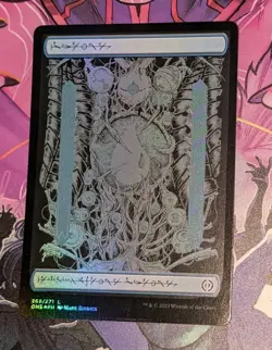 MTG *FOIL FULL ART * Phyrexia: All will be One ISLAND (Phyrexian) NM - Image 1