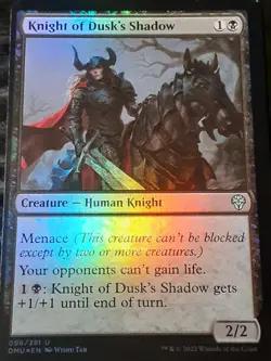Knight of Dusks Shadow FOIL , Dominaria United ,Near Mint ,MTG,FREE SHIPPING - Image 1