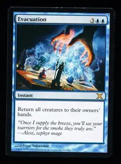 * * 1x Evacuation x1 * * 10th Edition MTG VLP Very Light Play - Image 1
