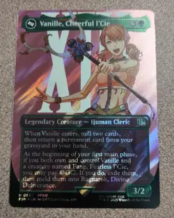 MTG: Vanille, Cheerful l'Cie (Borderless) (Surge Foil) Final Fantasy Foil NM - Image 1