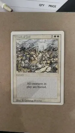 Magic The Gathering MTG WRATH OF GOD Revised 3rd Edition LP - Image 1