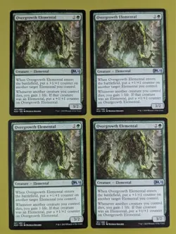 Overgrowth Elemental x4 Core Set 2020 M20 4x Magic the Gathering MTG - Image 1