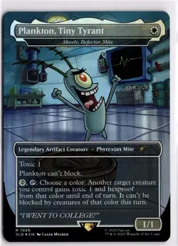 Plankton, Tiny Tyrant (Skrelv), Non-Foil, Spongebob Secret Lair Drop, MTG - Image 1