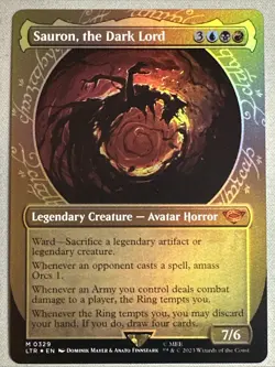 MTG / Sauron, the Dark Lord / LTR / #329 / FOIL (Showcase) / Mythic / NM - Image 1