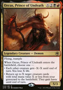 Orcus, Prince of Undeath (229p/241) pAFR LP - Image 1