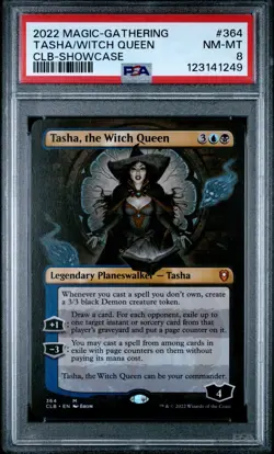 MTG Tasha, the Witch Queen Showcase Battle for Baldur's Gate (CLB) #364 PSA 8 - Image 1