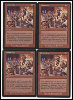 Demoralize x4 #184 Odyssey MTG Near Mint Common - Image 1