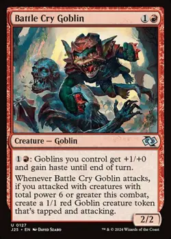 x4 Battle Cry Goblin U MTG Foundations Jumpstart M/NM, English - Image 1