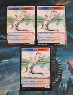 3X Otter Token, #0025, Non Foil, NM, Bloomburrow, Magic, MTG - Image 1