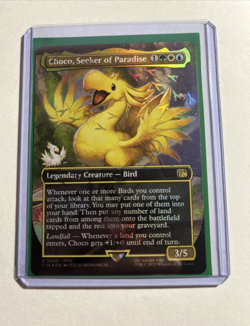 Choco, Seeker of Paradise Borderless Chocobo Track Foil FINAL FANTASY + 2 B Rare - Image 1