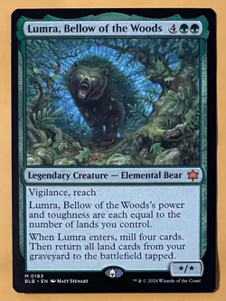 Lumra, Bellow of the Woods - MTG Bloomburrow BLB #183 Non-Foil Mythic PACK FRESH - Image 1
