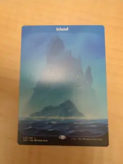 Island Full Art Basic Land MTG Magic the Gathering 213/216 Unstable - Image 1