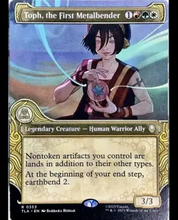 1x MTG Toph, the First Metalbender (Showcase) - Avatar Rare! NM Mint! - Image 1