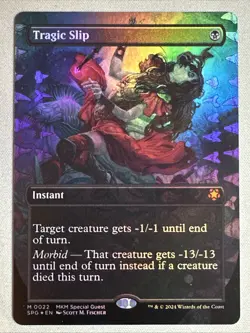 MTG / Tragic Slip / SPG / #22 / FOIL (Borderless) / Mythic / NM - Image 1