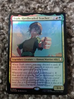 Magic Toph, Hardheaded Teacher - Foil TLA NM MTG - Image 1