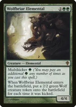 1x Wolfbriar Elemental - NM English MTG - Worldwake - Image 1