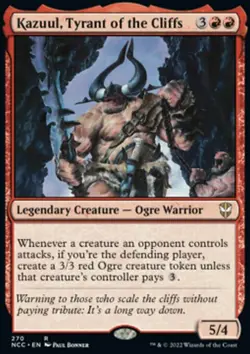MTG Kazuul, Tyrant of the Cliffs (270/485) Streets of New Capenna Commander NM - Image 1