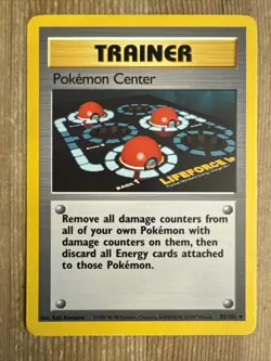 Pokemon Center 85/102 Base Set Unlimited Pokemon 1999 Wizard of the Coast LP - Image 1