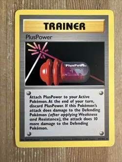 Pokemon TCG PlusPower Base Set 84/102 Regular Unlimited Uncommon LP - Image 1