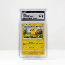 Pokemon Pikachu Non-Holo #049 Evolving Skies 2021 - CGC 9.5 - Image 1