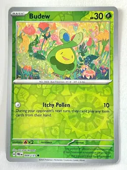 Budew 004/131 Reverse Holo - Prismatic Evolutions - Pokemon TCG - Near Mint NM - Image 1