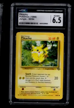 1999 Pokemon Jungle Pikachu CGC 6.5 - Image 1