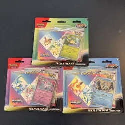 Pokemon Prismatic Evolutions Tech Sticker Collection X3 - Image 1