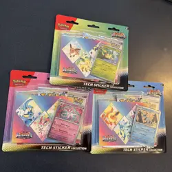 Pokemon Prismatic Evolutions Tech Sticker Collection X3 - Image 2