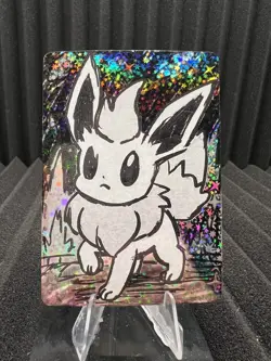 Flareon 22/50 - Numbered Hit Holo - PokeDoodly Fan Art - Pokemon NM - Image 1