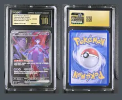 Pokemon Team Rocket's Mewtwo ex #125/098 SAR (Korean) CGC PRISTINE 10 - Image 2