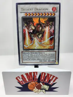 YuGiOh Trident Dragion RGBT-EN043 Raging Battle 1st Edition Ultra Rare NM - Image 1