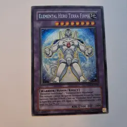Yugioh Elemental Hero Terra Firma PP02-EN009 Secret Rare LP - Image 1