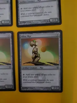 Alloy Myr playset New Phyrexia. Magic the Gathering 4 Card. - Image 2