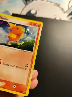 pokemon card tcg Torchic 017 EX Deck Tin Nintendo UNP Promos Holo Foil swirl eng - Image 3