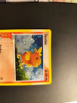 pokemon card tcg Torchic 017 EX Deck Tin Nintendo UNP Promos Holo Foil swirl eng - Image 4