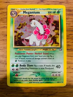 Meganium (10/111) Holo Neo Genesis Set Pokemon Card! FAST & FREE P&P! - Image 2