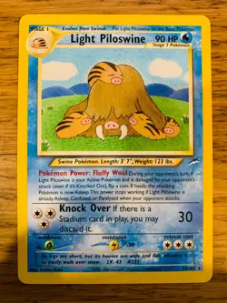 Light Piloswine (26/105) Rare Neo Destiny Set Pokemon Card! FREE P&P! - Image 1