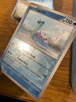NEAR MINT! Lapras (016/091) Paldean Fates Reverse Holo Rare Pokemon Card! - Image 4