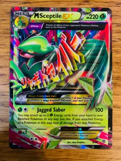 NM! Mega M Sceptile EX (8/98) XY Ancient Origins Ultra Rare Holo Pokemon Card! - Image 1