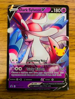 NM! Dark Sylveon V SWSH134 Celebrations 25th Anniversary Promo Pokemon Card! - Image 1