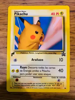 LP! Spanish Snap Pikachu No.26 World Collection Black Star Promo Pokemon Card! - Image 1