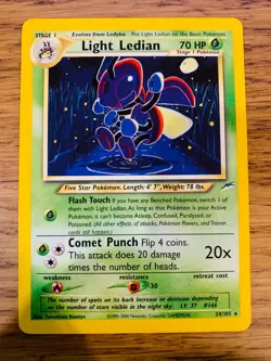 Light Ledian (24/105) Rare Neo Destiny Set Pokemon Card! FREE P&P! - Image 2